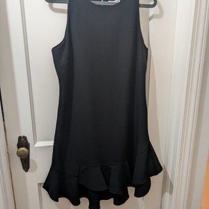 Chelsea28 Black tiered ruffle hem sleeveless mini dress size 12